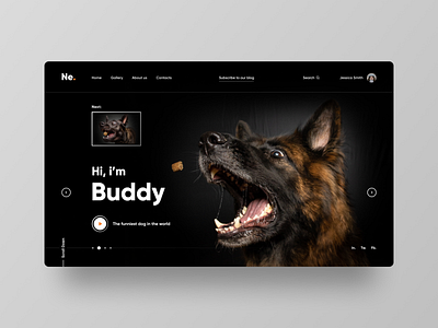 Hi, I'm Buddy design flat minimal typography ui ui ux design ux ux ui web website