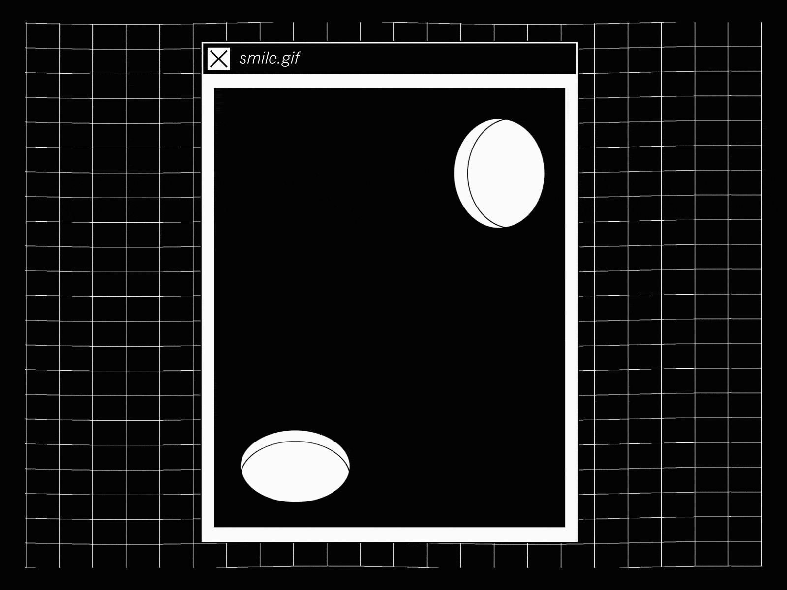 b&w windows vol 2 after effect circle gif animated grid illustration motion design simple smile