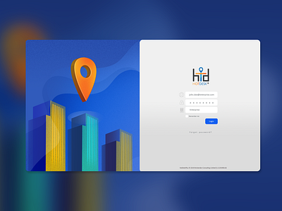 HotDesk+ login page