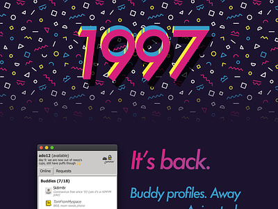1997.chat, a retro IM app 1990s chat macos retro