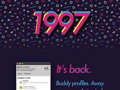 1997.chat, a retro IM app