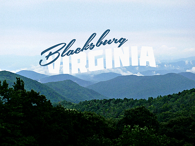 Blacksburg, Virginia album art blacksburg blue ridge blue ridge mountains hometown new river valley postcard virginia virginia tech