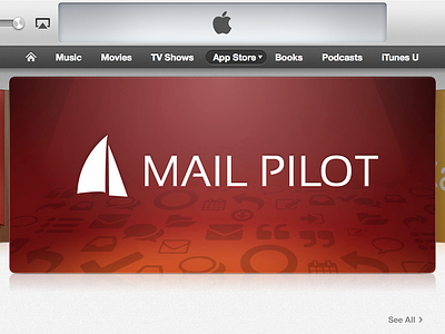 Mail Pilot Banner Featured in App Store ad advertisement app app store apple banner featured ipad iphone itunes mail pilot mailpilot mailpilotapp marketing mindsense provider template
