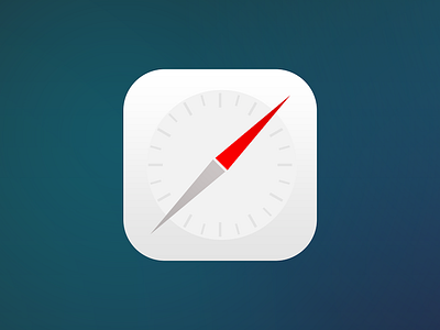 Ios 7 Safari Icon By Alexander Obenauer On Dribbble