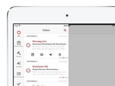 Mail Pilot for iPad on iOS 7