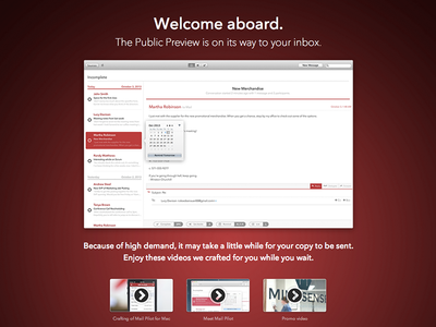 Public Preview download landing page