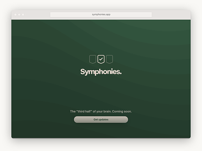 Symphonies website green website