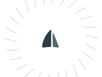 Two tone sails logo sails