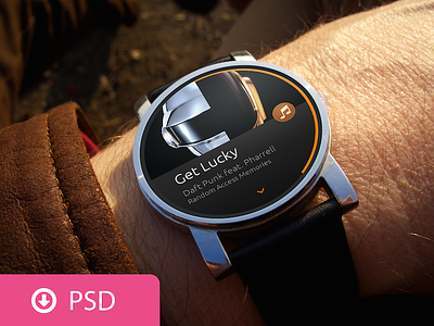 Android Wear Scene PSD Template 360 android download moto psd smartwatch template ui watch wear