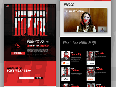 New FTR Website entrepreneur founders ftr podcast red video web series