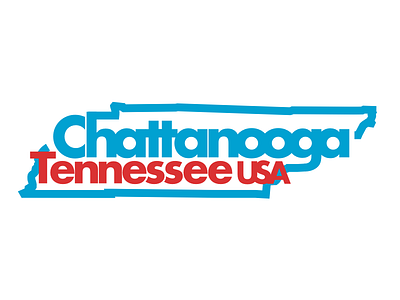 Chattanooga, Tennessee! chattanooga city draplin shape state tennessee