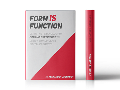 Finally: My Book Cover Design book cover form is function red