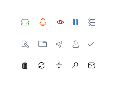 Custom icon set for Mail Pilot 3