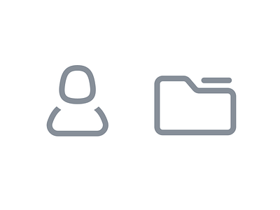 Custom icons for accounts and folders email glyphs icon set icons mailc