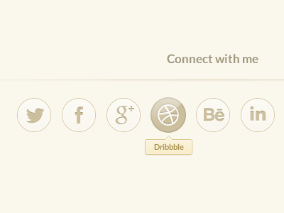 Connect with me icons social media social networks tooltip