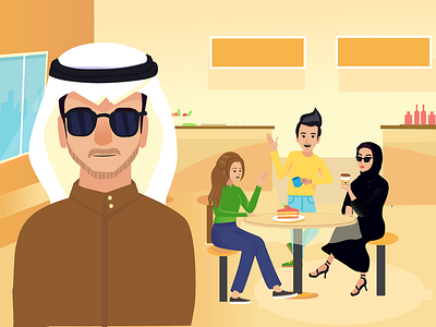 Artboard 1 Copy 4 5.22x arab arab apparel arabic women aribic man black coffee cool boy country friends hijab hijab women illustration khaliji kuwait kuwaiti motion rich setting vector animation vector art