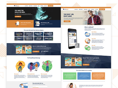 PeopleReady Redesign css front end html ui ux web