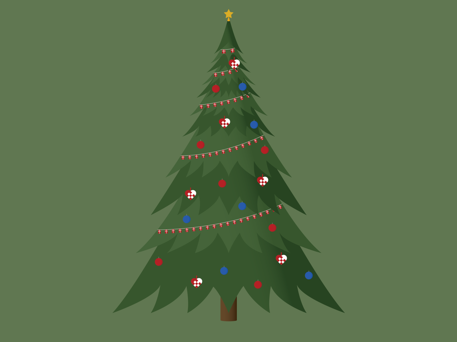 Christmas Tree Illustrator By Troels Brandt Partoft On Dribbble