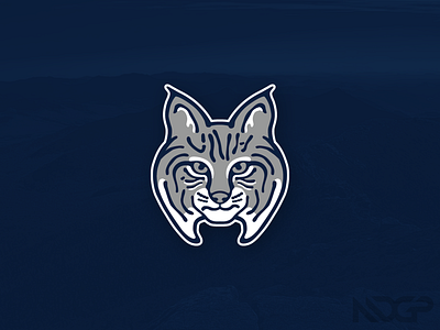 University of New Hampshire Vintage Logo Concept branding college hockey illustrator logo vector vintage logo wildcats