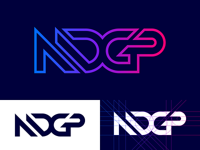 Personal Logo 80s style branding digital art illustrator letters logo neon personal logo sci fi vector
