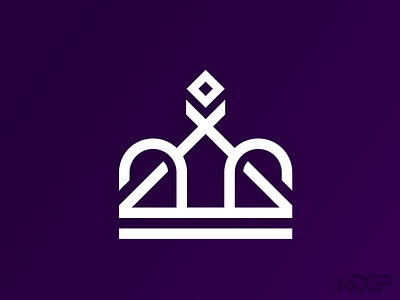 Mountain King illustrator logo vector