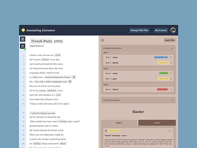 Annotating Literature atom editor balsamiq wireframes css html javascript jquery velocityjs