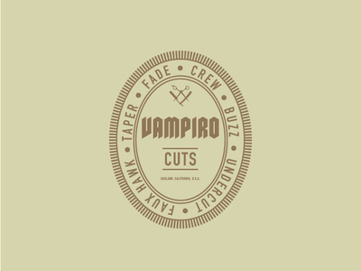 Vampiro Cuts illustration logo