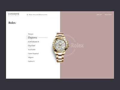 Watch Model Selection after effects animation concept design interface landingpage ui ux watch