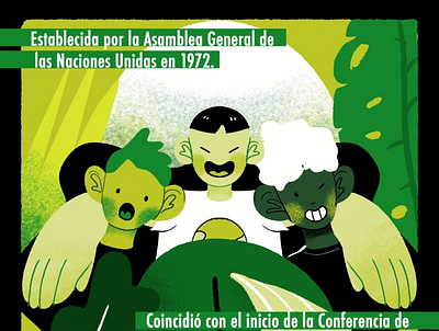 día del medio ambiente ft. NotaRandom art design illustration kids love medioambiente mexico people plants world