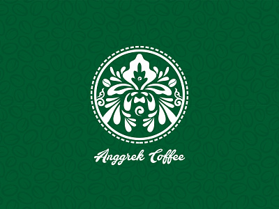 ANGGREK COFFEE app design dundutdesain flat icon lettering logo logo a day minimal vector