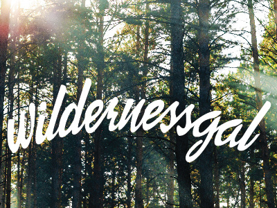 Wildernessgal hand lettering art calligraphy graphic design lefty letterforms lettering logo mark script typography vector