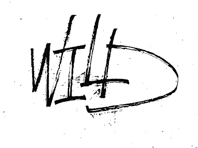 Wild - Fast Ruling Pen lettering analog black calligraphy design digital grunge lettering paper pen white
