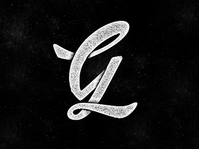 Distressed Script G cap design digital g grunge illustration lettering script typography