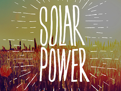 Solar Power - Blog Title Graphic calligraphy graphic design hand lettering illustration lettering logo logotype marketing typography