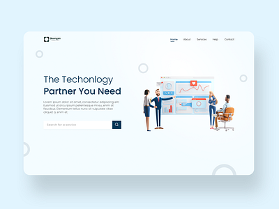 Tech Consultancy Landing Page Concept