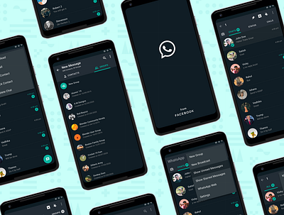 Enhancing the UX of WhatsApp android app app design challenge dark dark mode feature figma figma design figmadesign redesign ui uidesign uikit uiux unread uxcasestudy whatsapp whatsapp redesign