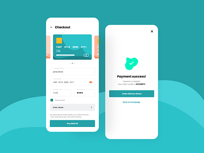 Daily UI #002 / Credit Card Checkout animation app dailyui dailyui 002 design illustration illustrator minimal ui ux vector