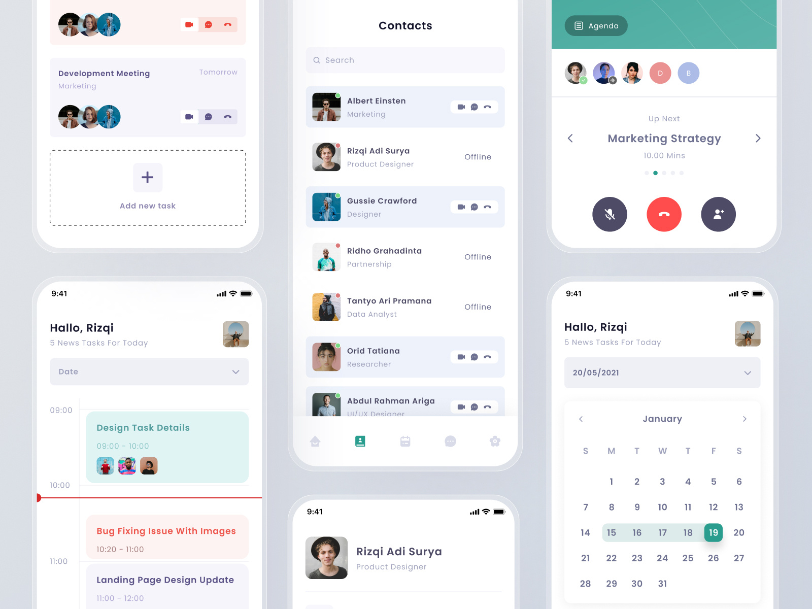 Task Management App by Rizqi Adi Surya for Pelorous on Dribbble