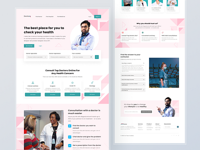 Doctorq Website app branding design illustration illustrator logo mockups ui uidesign uiux ux vector