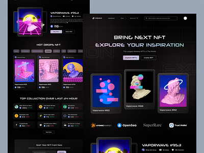 COBANIX - Website NFT Landing Page design logo lqandingpage mockups nft ui ux website