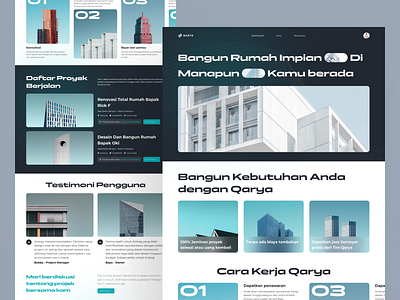 Qarya - Consultant Website app branding design illustration illustrator mockups ui vector