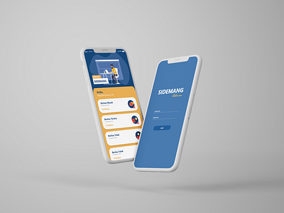 Palembang Community Online Administration Information System App app design illustration mockups ui ux vector