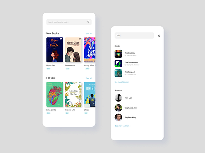 Book Store App bookstore design illustration illustrator mockups ui ux