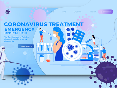 Coronavirus Emergency Medical Concept