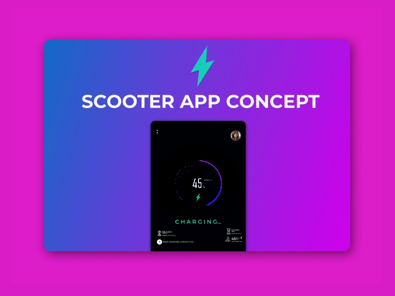 Electric scooter charging app