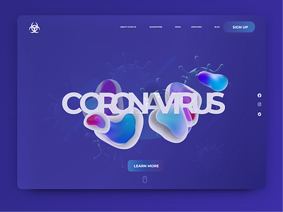 Covid-19  Concept Landing Page