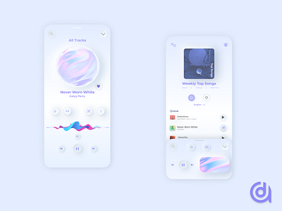 Abume Music App (Neumorphism)