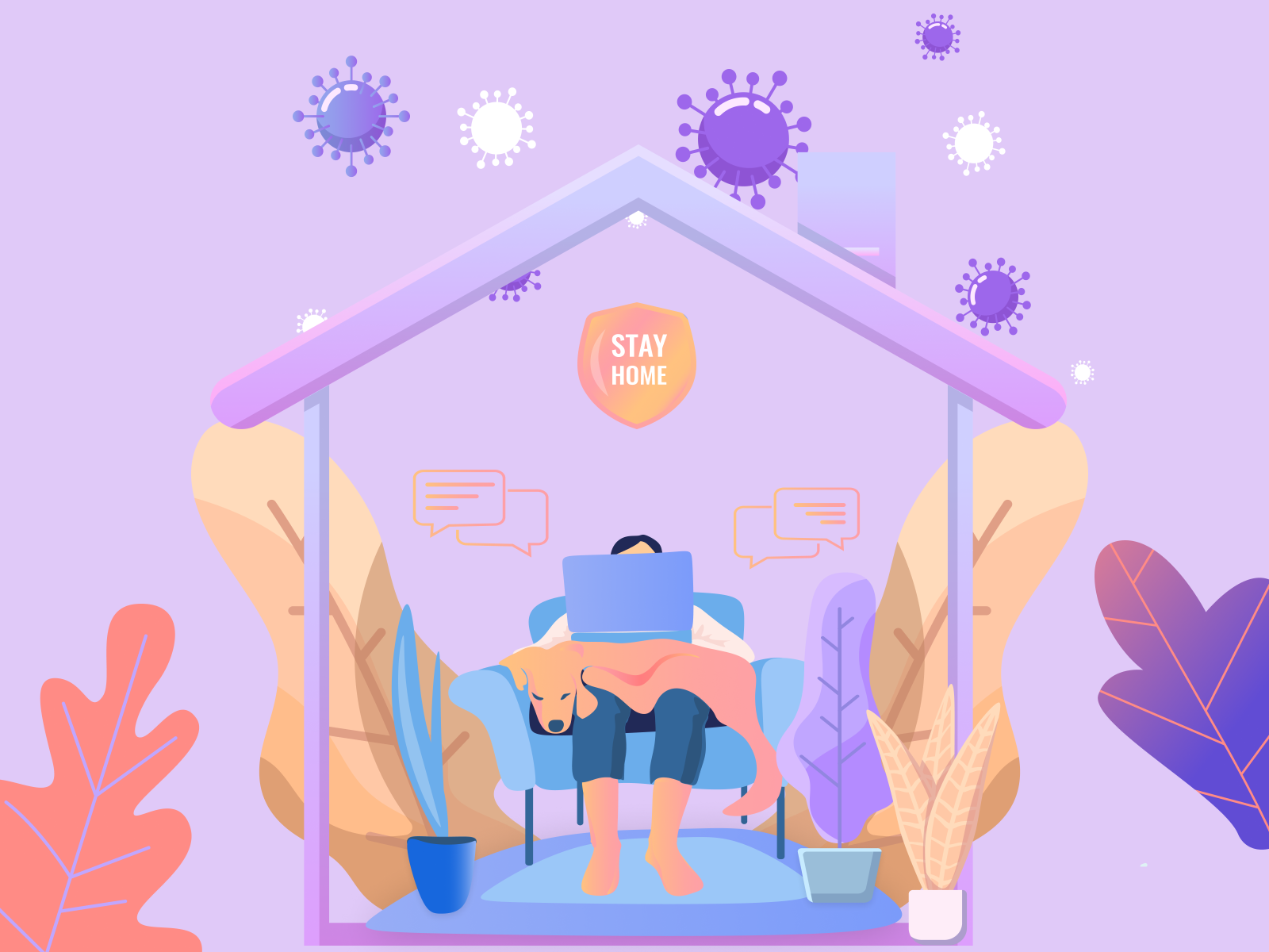 work-from-home-and-stay-safe-by-akshay-verma-on-dribbble