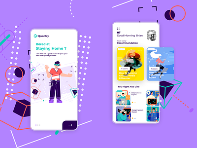 Quanlay online education and teaching app app app design courses dashboard dribbble education figma design interaction design interface ios isolation learning minimal mobile product design startup ui ux video call web design