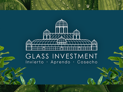 Glass Investment concept flat geometry identity identity branding minimal symmetry